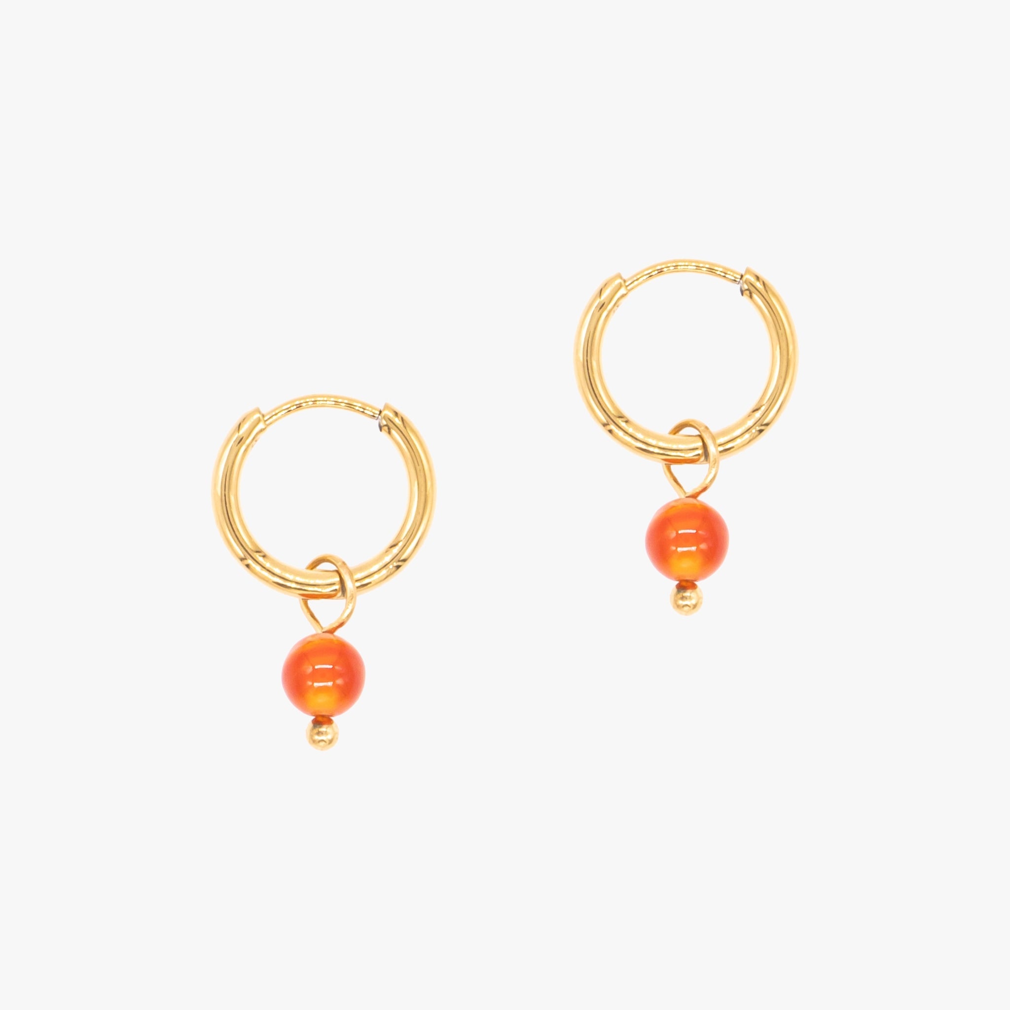Boucles d'oreilles Serena en pierres Cornaline - SLOYA